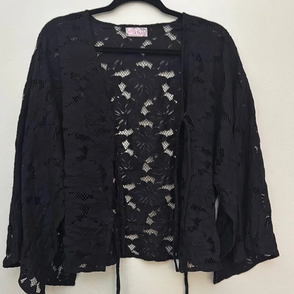 Free People Lace kimono jacket top - Picture 7 of 9